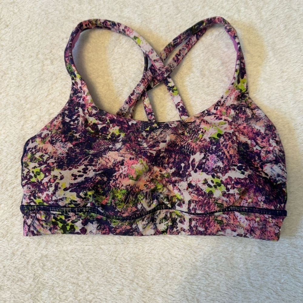 Lululemon Energy Sports Bra Seawheeze, Multi Print